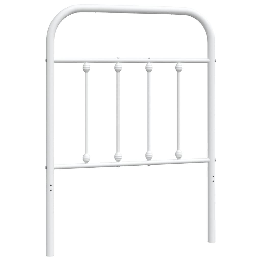 udskiftningsgavl 75 cm metal hvid