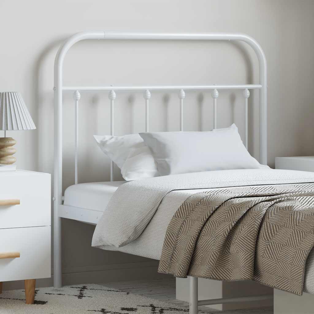 udskiftningsgavl 100 cm metal hvid