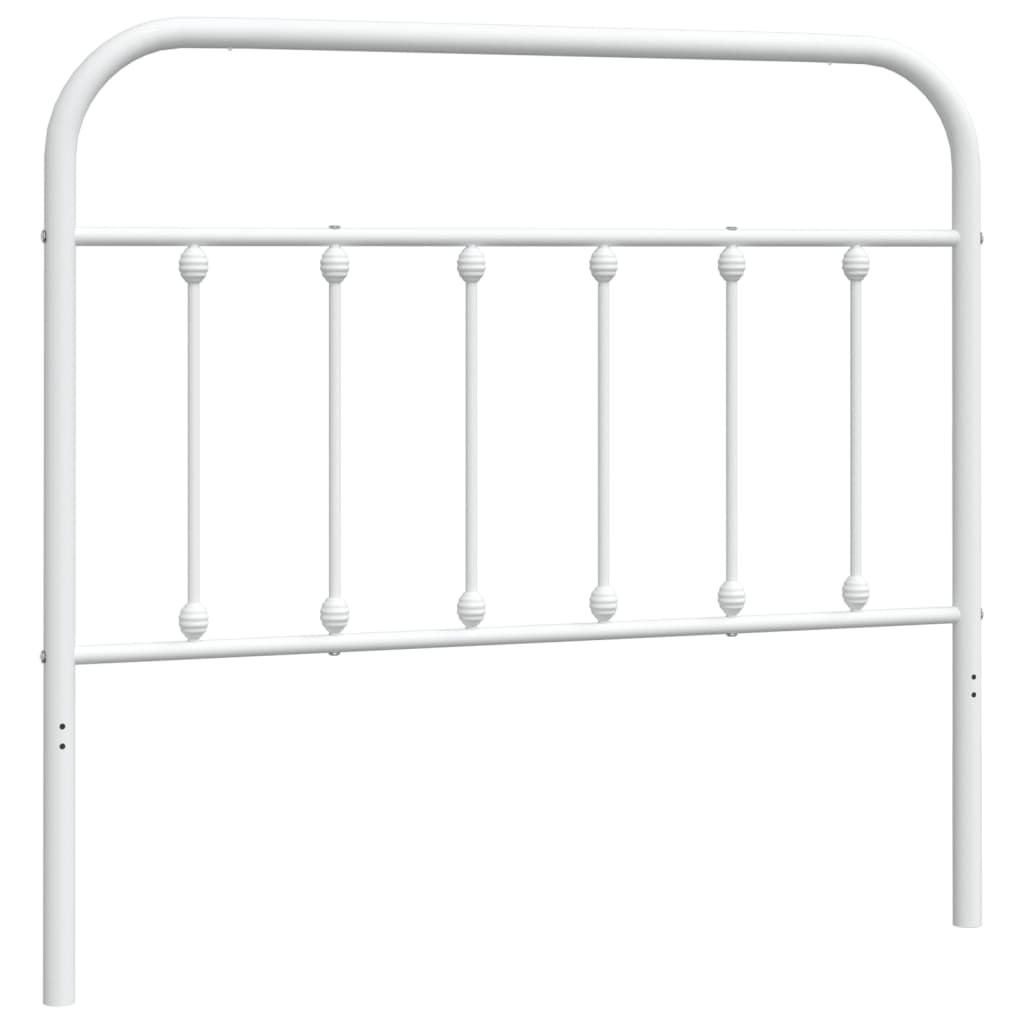 udskiftningsgavl 107 cm metal hvid