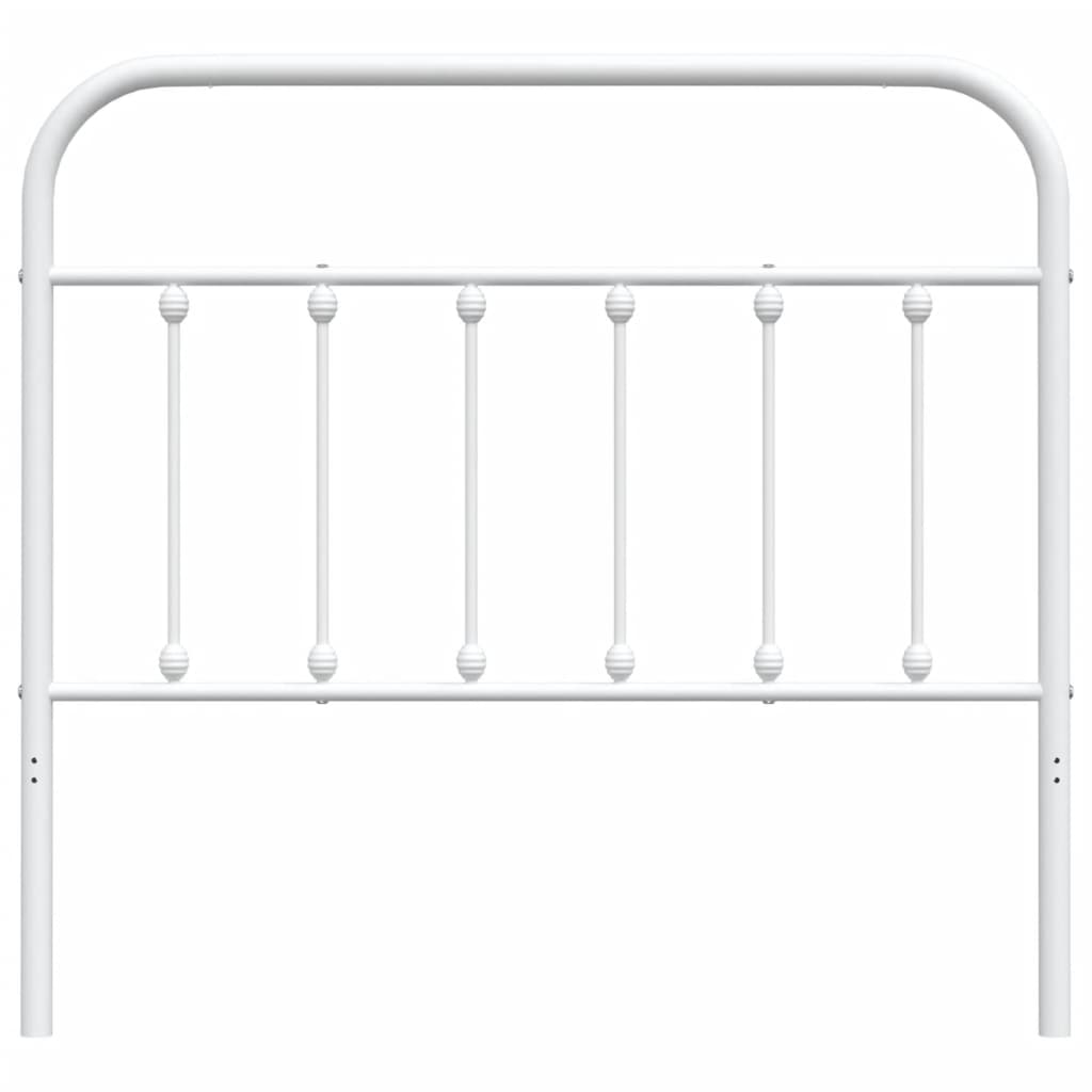 udskiftningsgavl 107 cm metal hvid