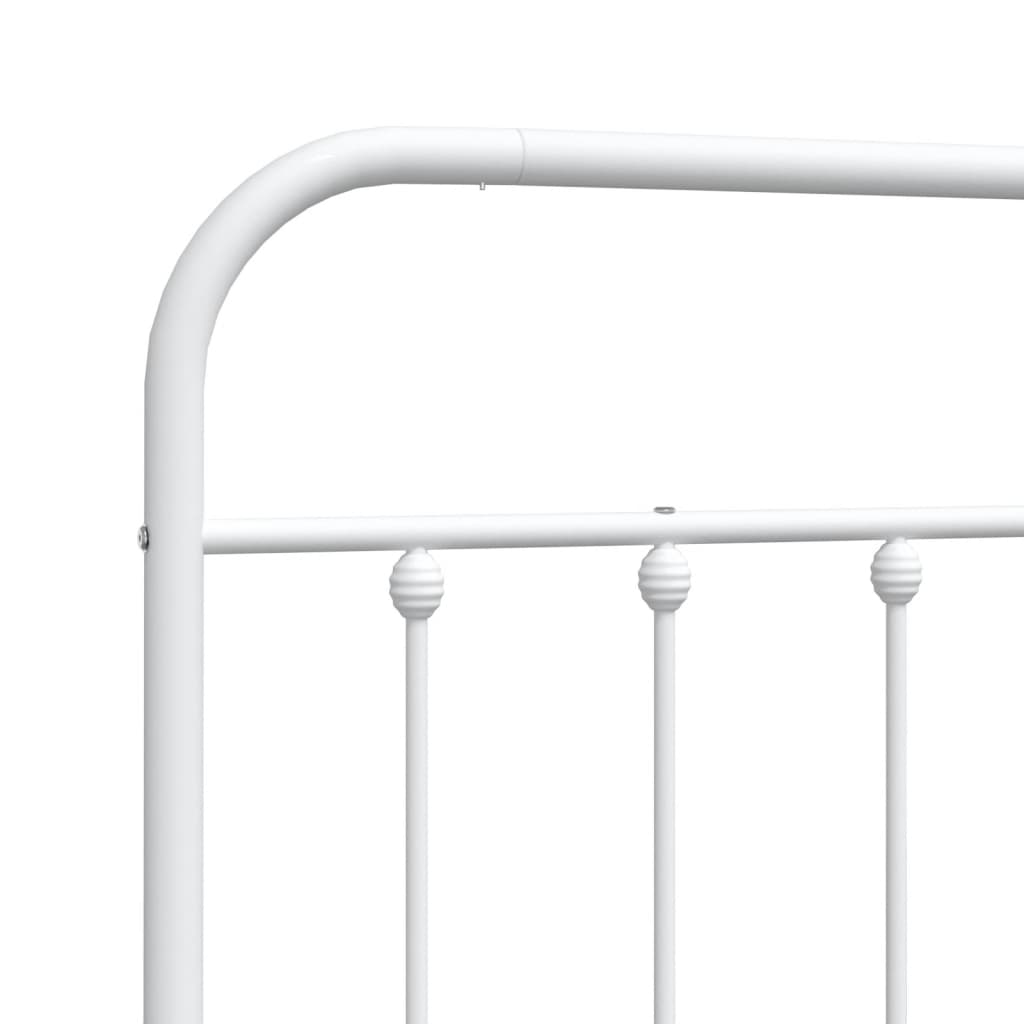 udskiftningsgavl 107 cm metal hvid