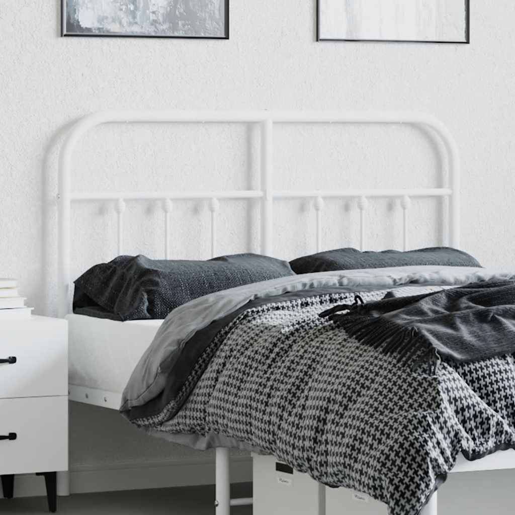 udskiftningsgavl 120 cm metal hvid