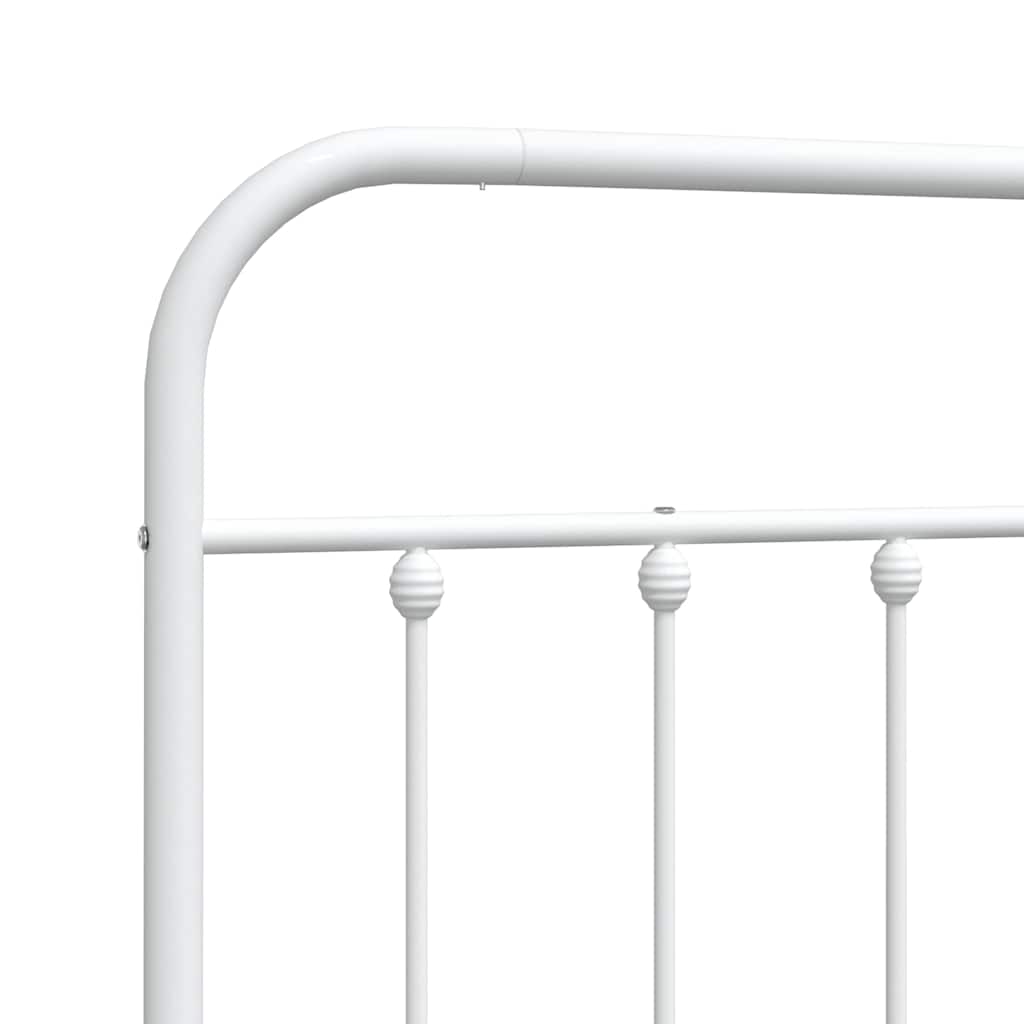 udskiftningsgavl 120 cm metal hvid