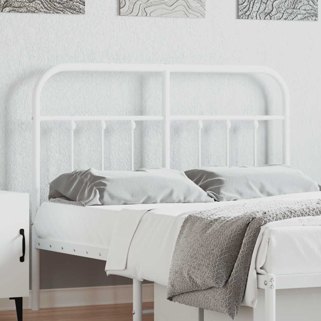 udskiftningsgavl 120 cm metal hvid