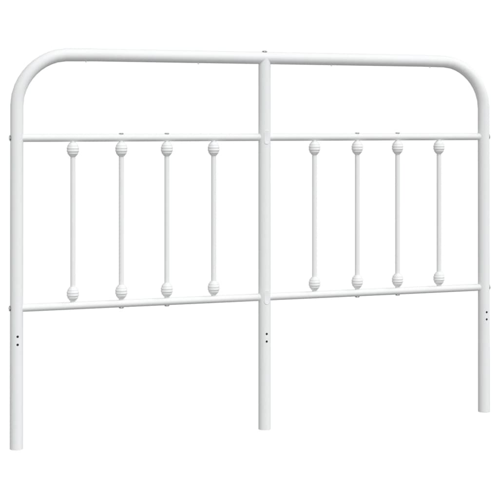 udskiftningsgavl 135 cm metal hvid