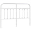 udskiftningsgavl 150 cm metal hvid
