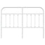 udskiftningsgavl 150 cm metal hvid