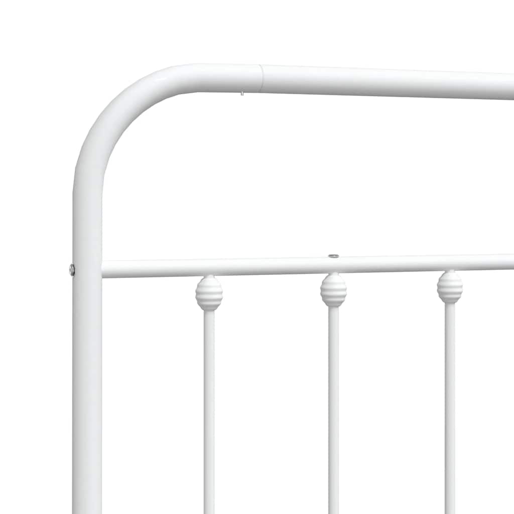 udskiftningsgavl 150 cm metal hvid