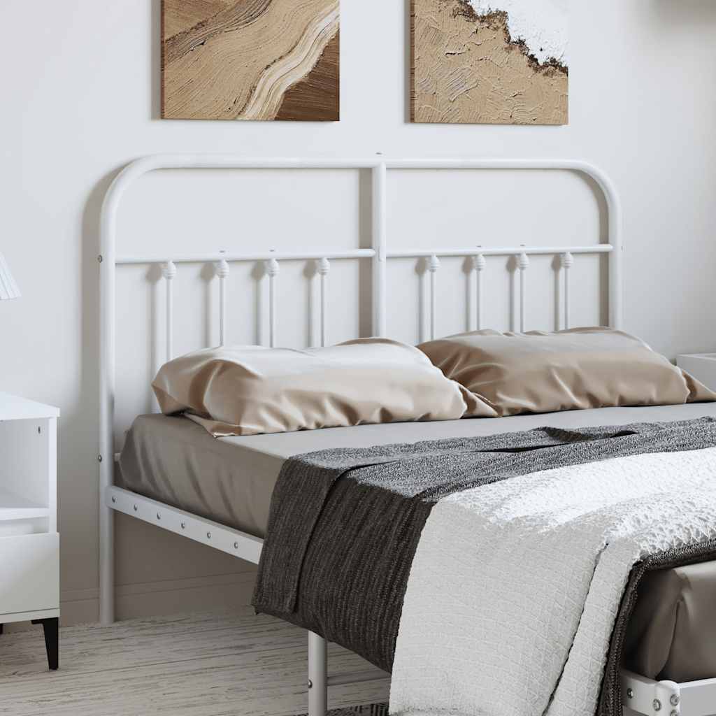 udskiftningsgavl 150 cm metal hvid
