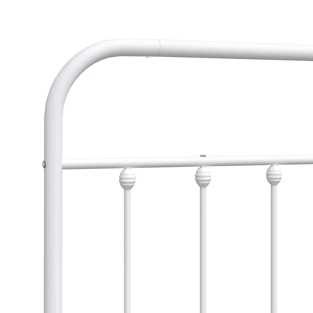 udskiftningsgavl 180 cm metal hvid