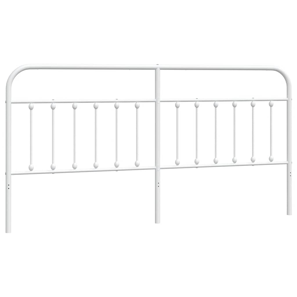 udskiftningsgavl 193 cm metal hvid