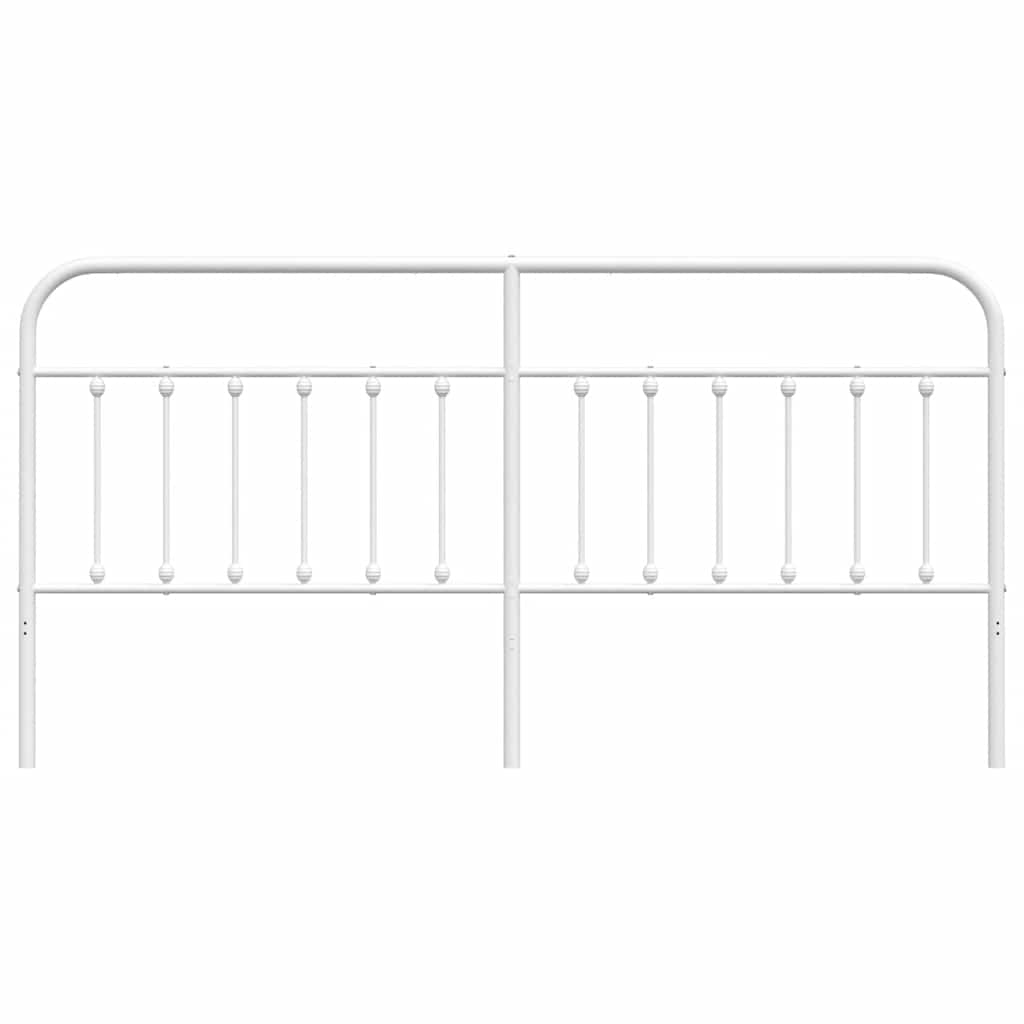 udskiftningsgavl 193 cm metal hvid