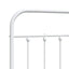udskiftningsgavl 193 cm metal hvid