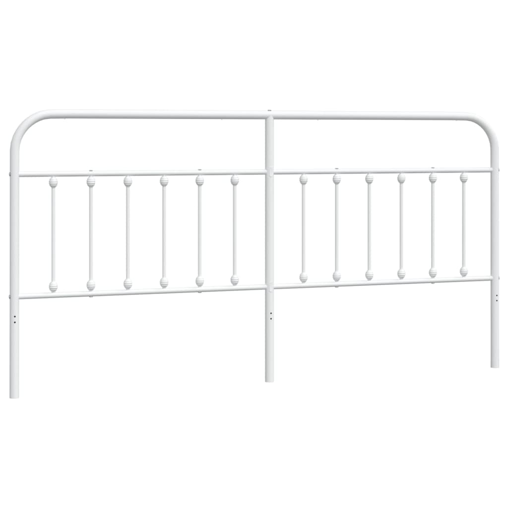 udskiftningsgavl 200 cm metal hvid
