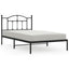 sengeramme med sengegavl 107x203 cm metal sort