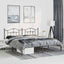 sengeramme med sengegavl 193x203 cm metal sort