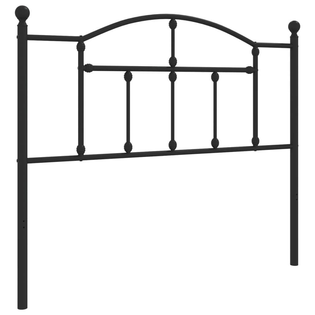 udskiftningsgavl 107 cm metal sort