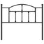 udskiftningsgavl 107 cm metal sort