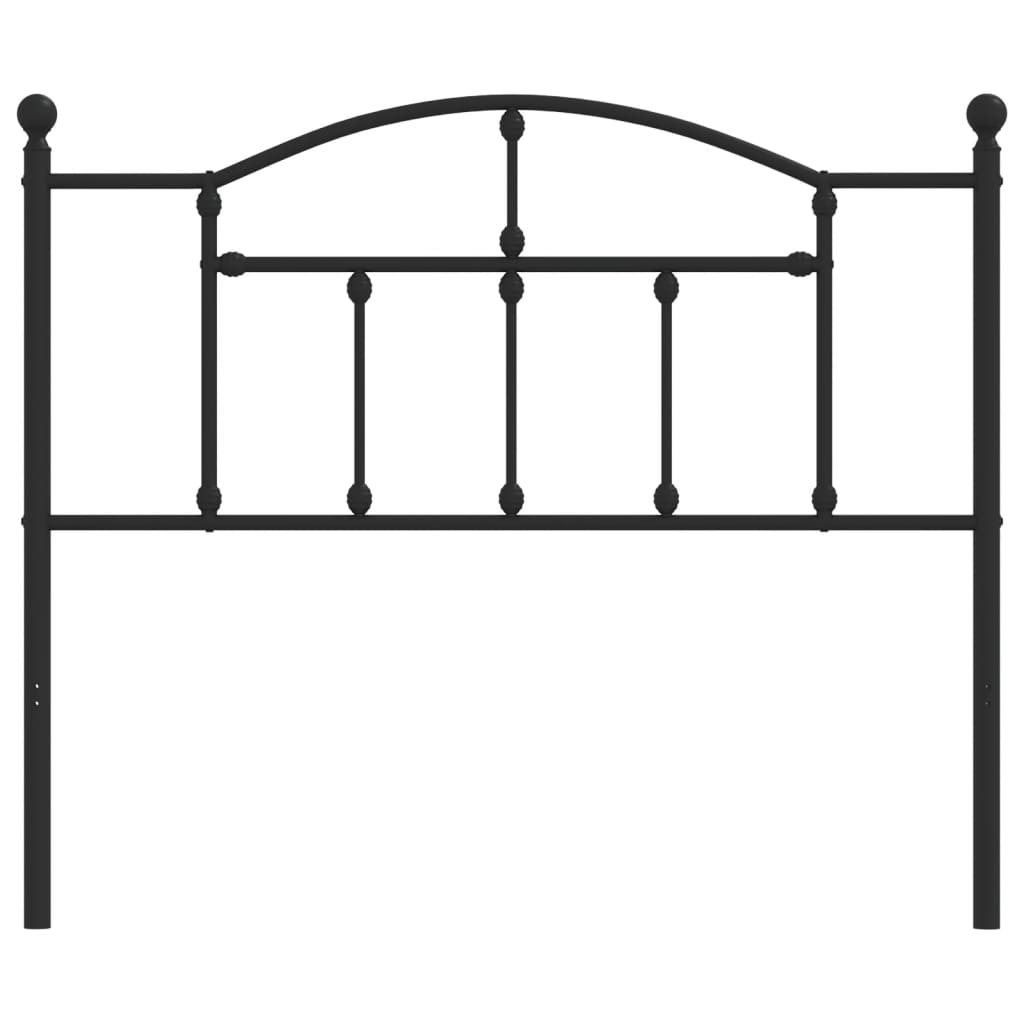 udskiftningsgavl 107 cm metal sort