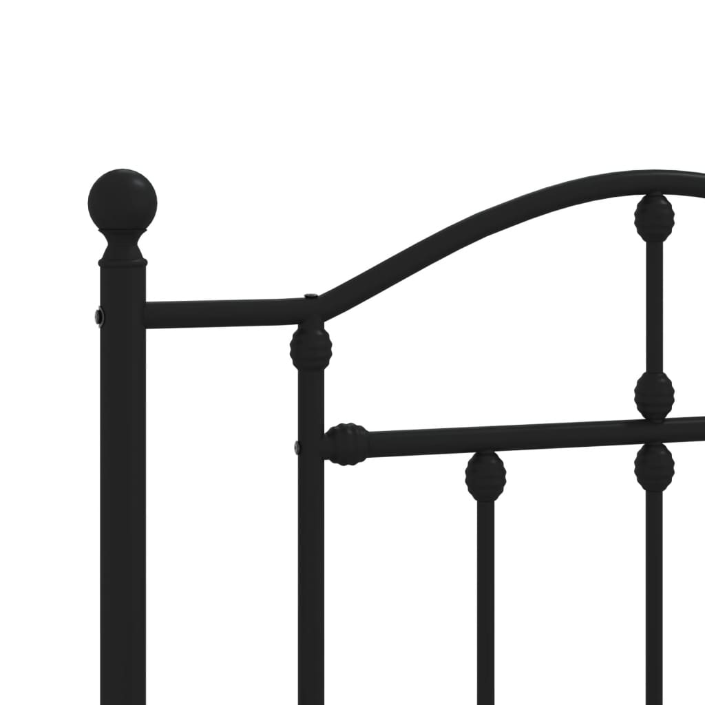 udskiftningsgavl 107 cm metal sort