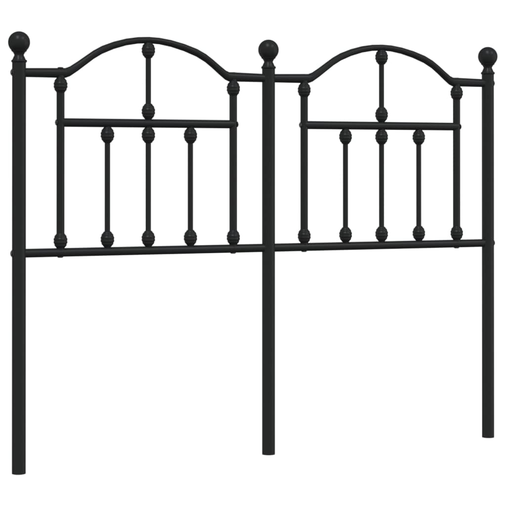 udskiftningsgavl 120 cm metal sort