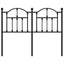 udskiftningsgavl 120 cm metal sort