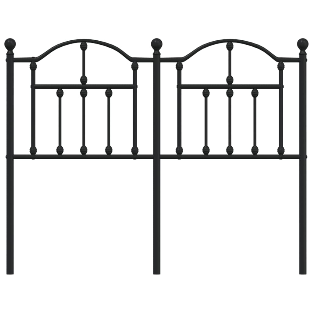 udskiftningsgavl 120 cm metal sort