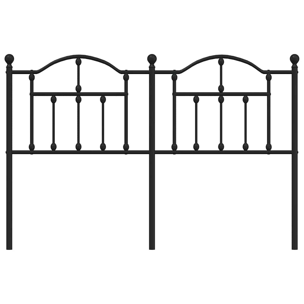 udskiftningsgavl 135 cm metal sort