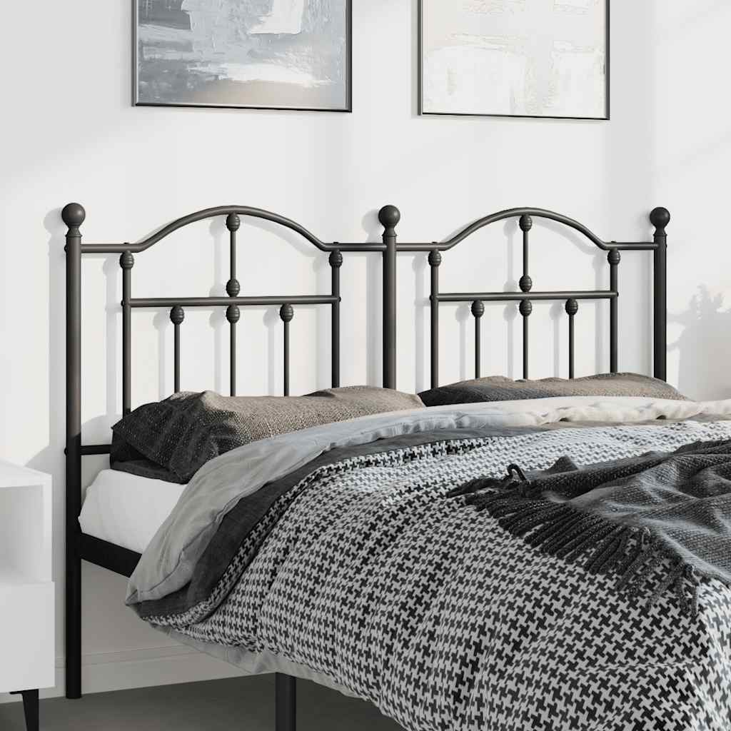 udskiftningsgavl 135 cm metal sort