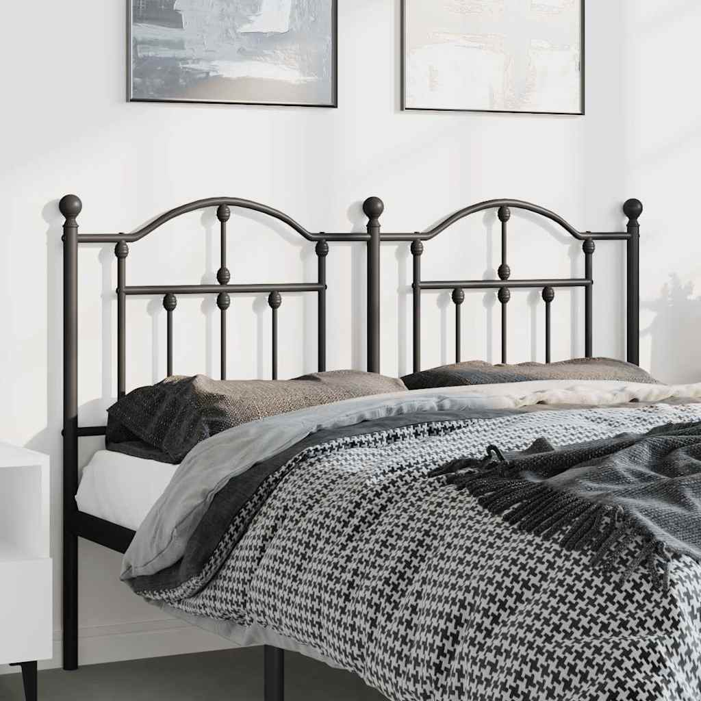 udskiftningsgavl 150 cm metal sort