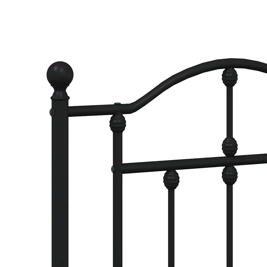 udskiftningsgavl 160 cm metal sort