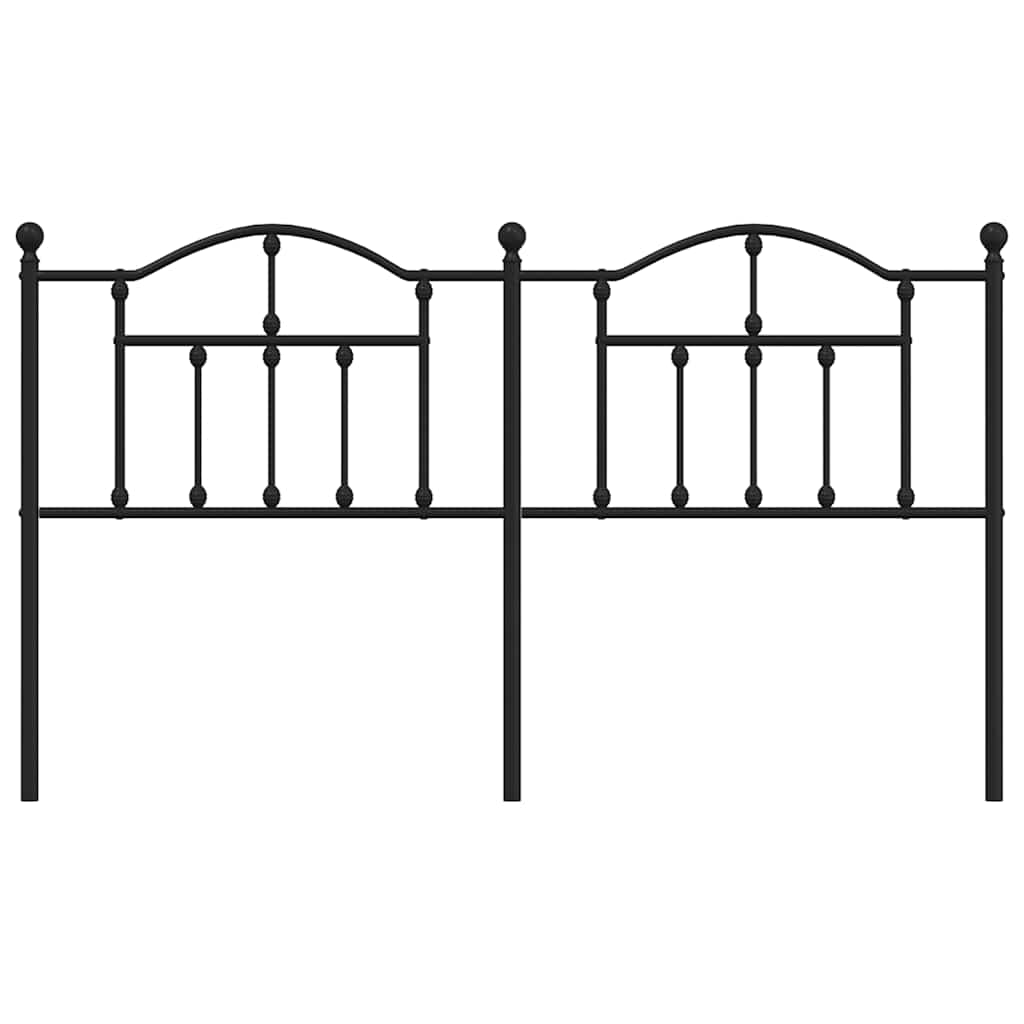 udskiftningsgavl 180 cm metal sort