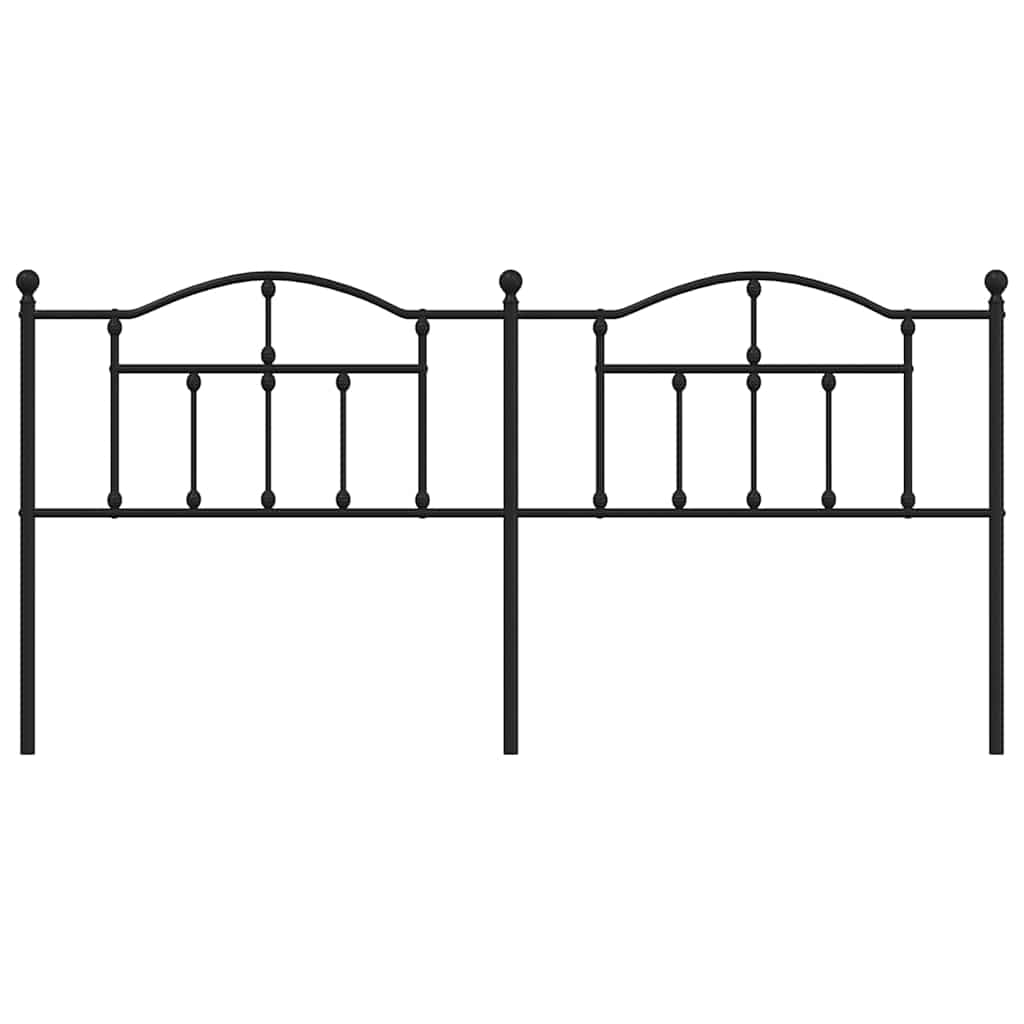 udskiftningsgavl 193 cm metal sort