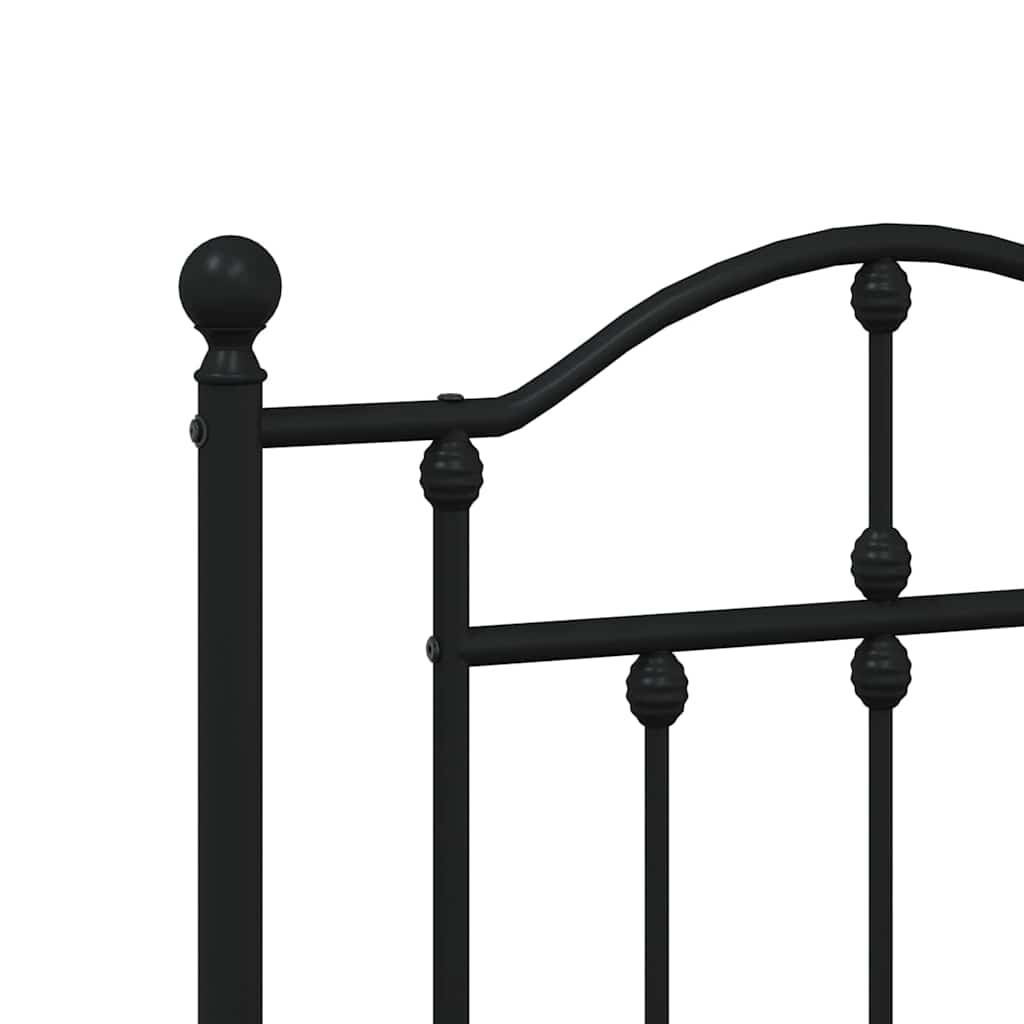 udskiftningsgavl 193 cm metal sort