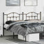 udskiftningsgavl 193 cm metal sort