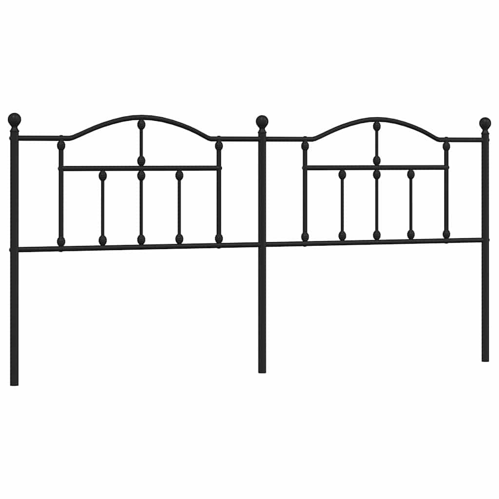 udskiftningsgavl 200 cm metal sort