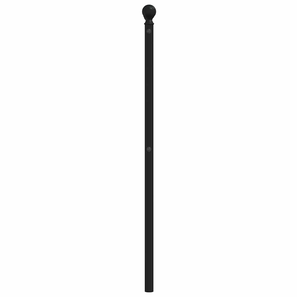 udskiftningsgavl 200 cm metal sort
