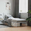 sengeramme med sengegavl 90x190 cm metal hvid