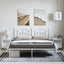 sengeramme med sengegavl 183x213 cm metal hvid