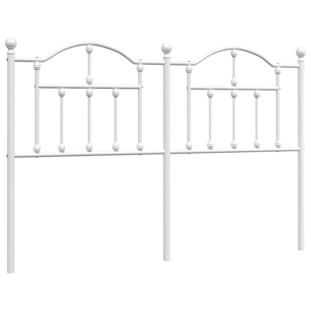 udskiftningsgavl 135 cm metal hvid