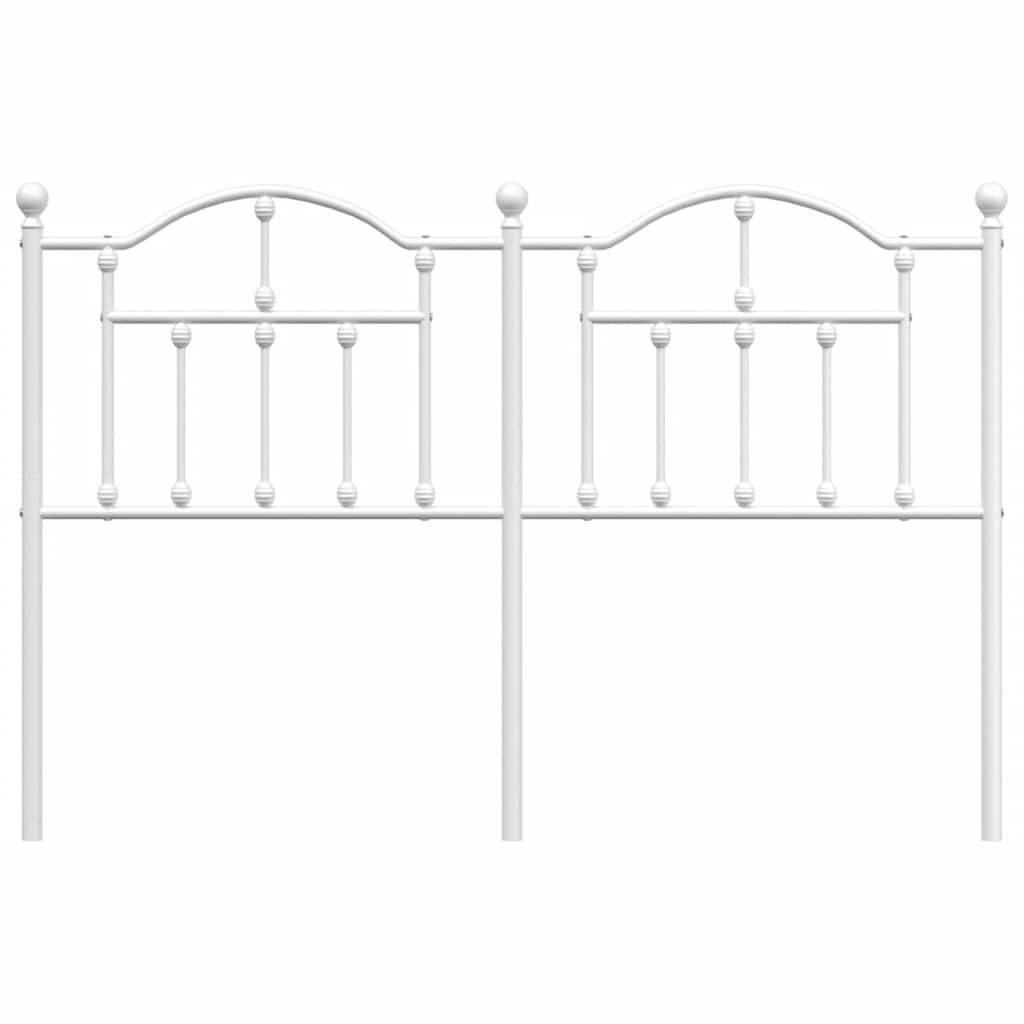 udskiftningsgavl 135 cm metal hvid