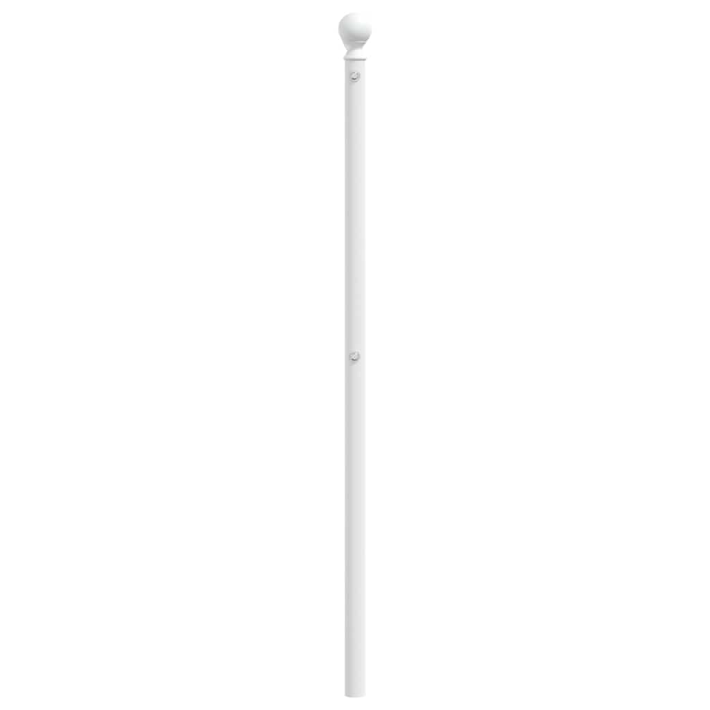udskiftningsgavl 135 cm metal hvid