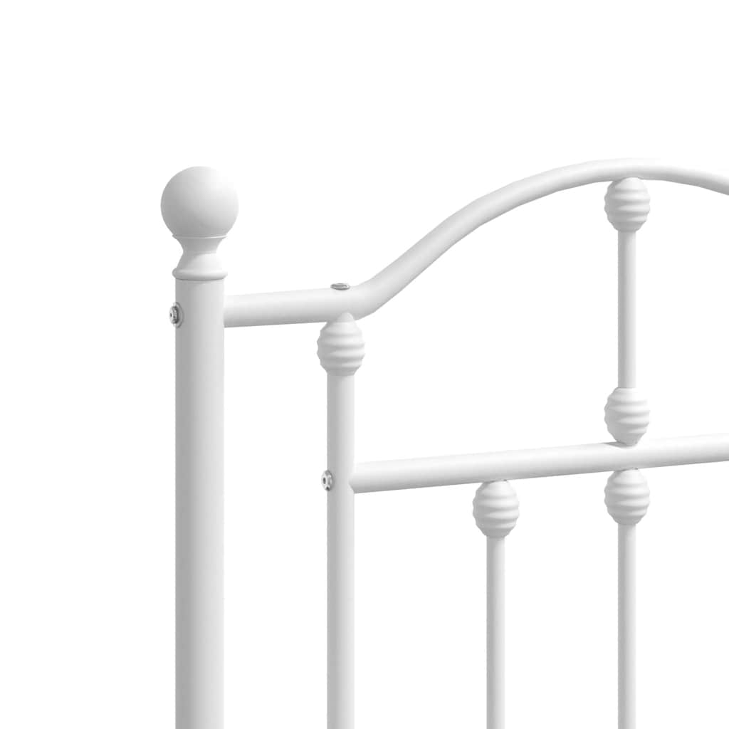 udskiftningsgavl 150 cm metal hvid