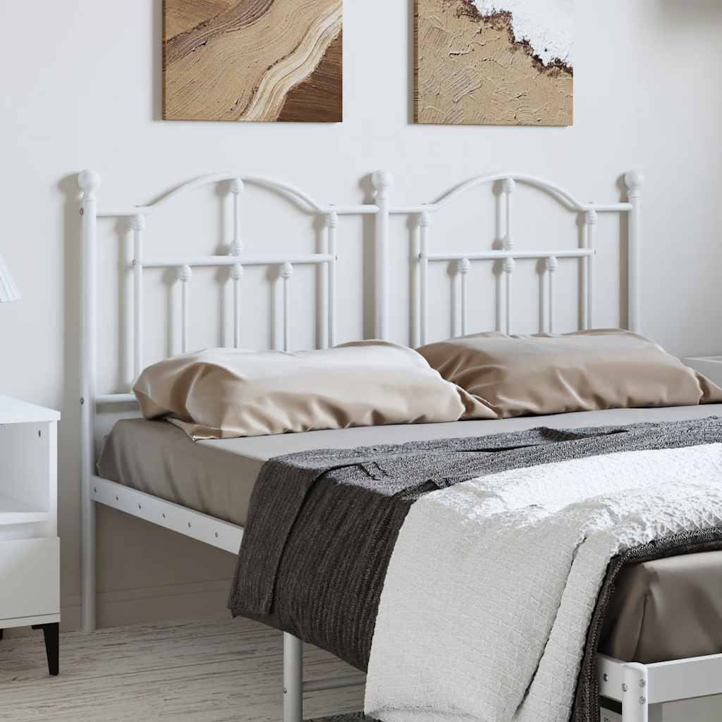 udskiftningsgavl 150 cm metal hvid