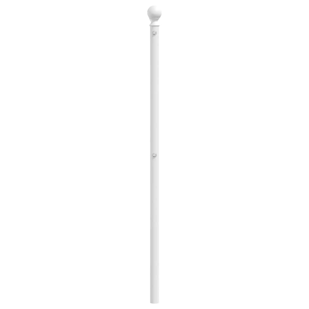udskiftningsgavl 180 cm metal hvid