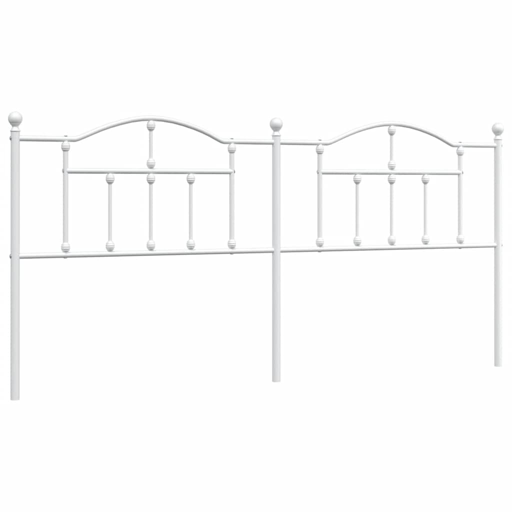 udskiftningsgavl 193 cm metal hvid