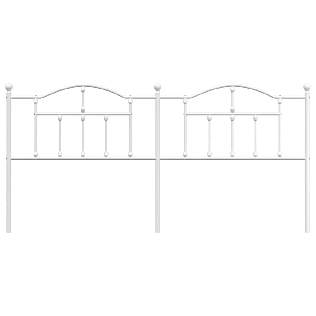 udskiftningsgavl 193 cm metal hvid