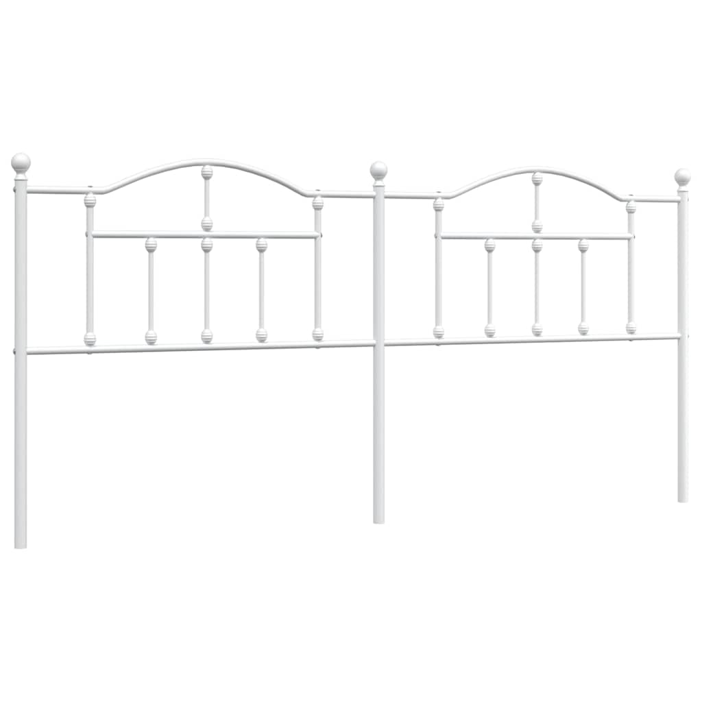 udskiftningsgavl 200 cm metal hvid
