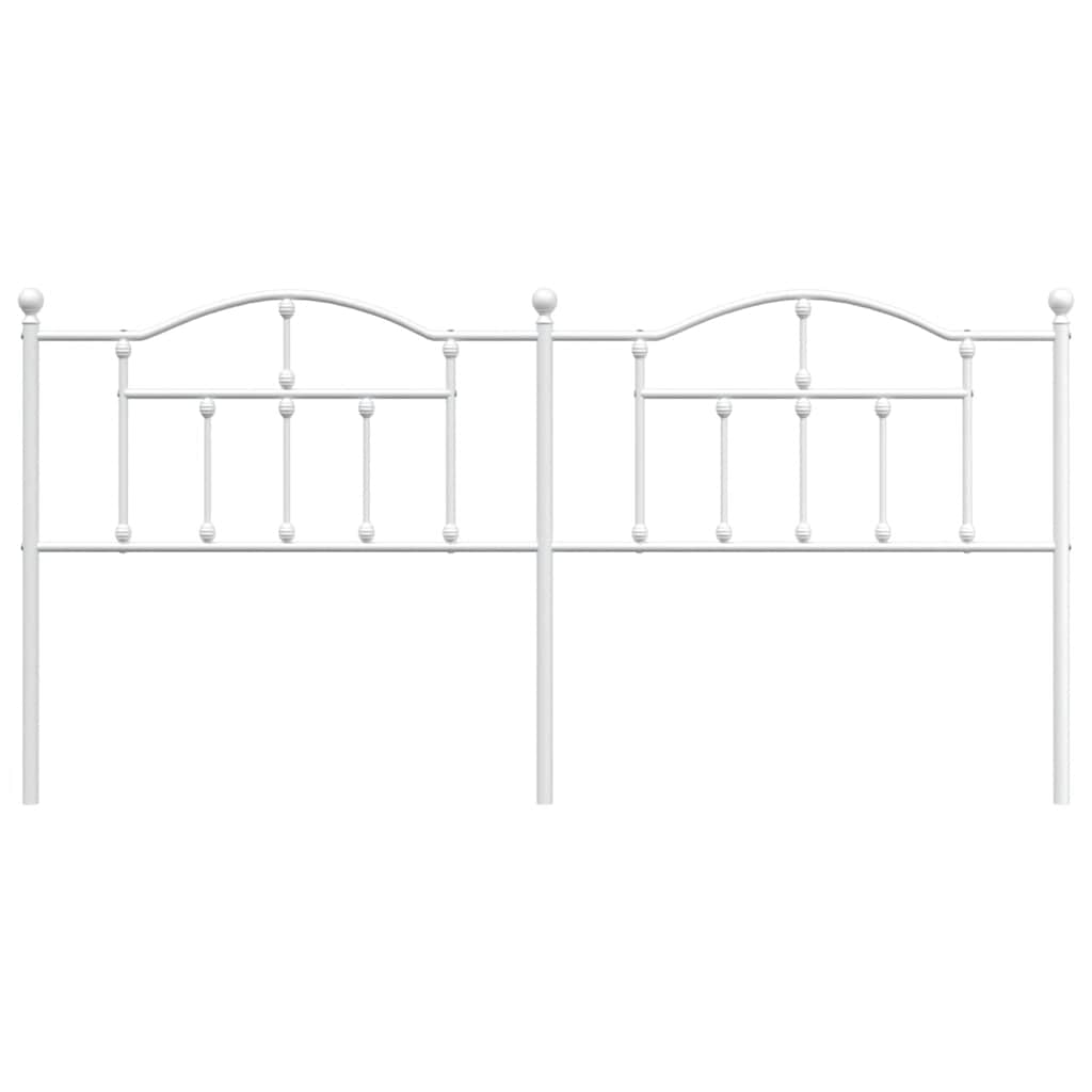 udskiftningsgavl 200 cm metal hvid