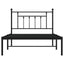 sengeramme med sengegavl 107x203 cm metal sort